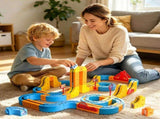 Magnetic Electric Train Set for Kids Ages 3-8, 168PCS Flexible Track Building Toy with Motorized V1107-819-78373-MLT3