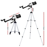 Portable 150X HD Astronomy Telescope with Tripod Optical Outdoor for Kids Adults TELESCOPE-TRI-BAK7-3M-WH
