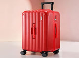 Wanderlite 28" Trunk Luggage Suitcase Travel 5 Wheels Type-C Port TSA Red LUG-ABS-TRUK-28-RD