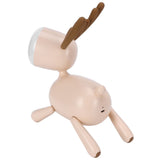 LED Night Light Cartoon Deer-Shaped Table Lamp 1200mAh USB Charging Bedroom DecorationLight Brown V1294-YM0721-3119210002012