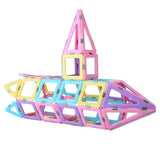 Magnetic Blocks 58PCS Upgrade Magnetic Building Blocks for Kids Magnetic Tiles 3D Magnetic Toys V1192-AZ-W-17783