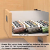 6-Piece Adjustable Spice Rack for Kitchen Storage, Compatible with Jars V1188-MS-325-1367
