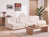 Artiss Set of 3 Sofa Modular Boneless Couches No Assembly White SBED-M-TED-3S-BG