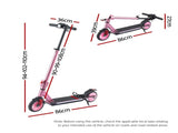 Electric Scooter 180W 18KM/H Adjustable Portable Foldable Height Riding Commuter Teens Adults ESC-180W-H178-PK