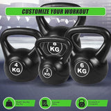 4pcs Exercise Kettle Bell Weight Set 20KG V63-799357
