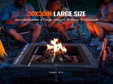 Fire Pit Ring, 36x36 in Outer/30x30 in Inner Diameter, 10inch Height Square Fire Pit Insert, Heavy V952-FXHH30INCH15XENIBV0