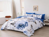 Blue Bloom Seraphine Ivy Quilt / Doona / Duvet Cover set V745-AQ044110Q3