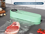 beige.USB Rechargeable Portable Vacuum Sealer, includes sealing bags and a rapid vacuum pump. V1232-ZKJ003