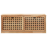 Shoe Storage Bench 94x20x38 Cm Solid Walnut Wood 43_247599