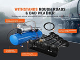 Train Horns Kit, 4 Trumpet Air Horn Kit, 150dB Train Horns for Pickup Trucks, 12V 120 psi Air V952-QLBYCQGTZ12VRGCVHV9