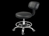 Levede Swivel Office Chair Low Back Round Rolling Stools Height Adjustable BR1072-BK-L-AU
