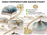 Large Wall Clock 22cm Metal Silent Non Ticking Decoration Hanging Clock Battery Operated with 3D V985-DECORCLOCK