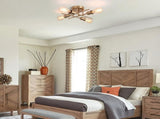 Modern Industrial Chandelier, 4 Light, Black V178-33517