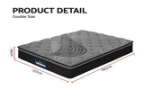 Giselle Bedding 34cm Mattress Bamboo Cover Double MATTRESS-BLACK-DOUBLE