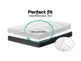 Giselle Bedding Pillowtop Mattress Topper 5cm Thick Pad for Back Pain Relief Washable Underlay TOPPER-PT-D