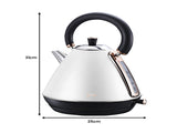 Pronti Toaster, Kettle & Coffee Machine Breakfast Set - White CM-KL-TS-COM-WH