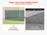 Bottom Locking Privacy Slats, Single-Wall Vertical Bottom-Locking Slats for Chain-Link Fence, V952-DBYSBTDBPE5FG3HV0V0