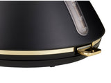 Morphy Richards Ascend Soft Gold Satin Black 1.5L Electric Kettle Rapid Boil MRSGK15B