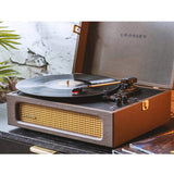 Crosley Voyager Bluetooth Portable Turntable - Cocoa Bundled Crosley Record Storage Display Stand V398-CR8017BSS-CO4