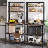 Versatile 5 Tier Kitchen Storage Shelf Stylish and Functional Bakers Rack V767-JJ-ZZ639-V1