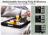 Kitchen Island Cart with Storage, Drawers, Shelves V178-68284