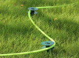 6 Pack Hose Guard Stake, 10 Inch Green ABS & Zinc Alloy Garden Hose Guide Spike with Heavy Spin Top, V1259-DP01-A-2009