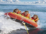 Towable Tube for Boating, 1-3 Riders Inflatable Boat Tubes and Towables, 510 lbs, 63" Round Water V952-CQTLPDYX3R000A9FSV0
