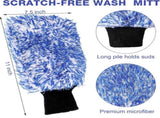 12 Pcs Microfiber Car Wash Mitts, Scratch Free Ultra Absorbent Sponge Glove Cleaner Mitts for Wheel V1259-DP01-A-5518
