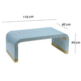 MOTHER OF PEARL MEDITERRANEAN BREEZE LOW PROFILE COFFEE TABLE V742-VC10
