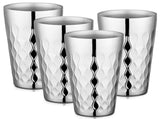 Stainless Steel Cups 19 oz, 4 Pack Large 18.6oz 550ml Stainless Steel Drinking Cups Tumbler V1192-AZ-W-6441