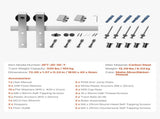6FT Sliding Barn Door Hardware Kit, 330 LBS Weight Capacity, Compatible with 36 Inches Max Width & V952-HDSMDGDGDM2DY1WVM001V0