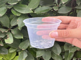 40pcs Clear Plastic Nursery Pots with Drainage Holes Transparent Orchid Pots for Home Gardening for V1370-AZ4-15175