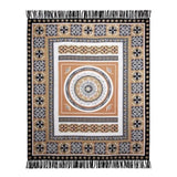 J Elliot Home Kasbah Luxury Fringe Throw 130 x 160cm Black V442-IDC-THROW-KASBAH-BLACK-RE