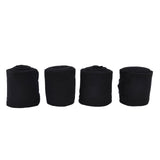 4Pcs Horse Leg Warp Self Adhesive Breathable Wear Resistant Animal Leg Bandage for Cows Horses Black V1294-YM0523-3111220079311