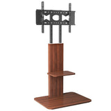 Heavy Duty TV Floor Stand Adjustable Mount 65 Black Brown V178-66739
