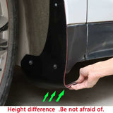 Car Mud Flaps Soft Material Fit Black Rubber Splash Guards Mudguards No Collision V1188-MS-227-1074