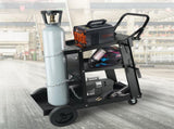 Welding Cart, 3-Tier Welder Cart Heavy Duty with 400 Lbs Weight Capacity, 360&deg Swivel Wheels, Tank V952-SCHJTC400LB18XD9NV0