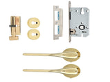 Mechanical Door Lock with Handle Set Modern Interior Bedroom Door AntiTheft Lock Kit V1294-YM0901-3114210070611