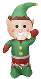 120cm Christmas Charm Inflatable Elf w/ LED Xmas Decoration V563-XU0916