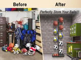 Basketball Soccer Storage Rack Sport Ball Organizer Ball Holder Display Stand V201-FCA7545BL8AU