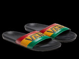 Vans La Costa Slide On Slides Flip Flops Bob Marley Reggae - Rasta Black V563-VNA5HF5BL-US5