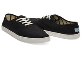 TOMS Heritage Mens Canvas Casual Shoes Sneakers Lace Up Low Cut - Black V563-10013543-US9
