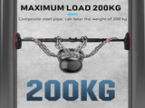 At Home Pull Up Bar Adjustable Width No Damage Black Steel Tension Bar V1192-AZ-W-25351