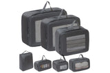 7 Set Compression Packing Cubes for Travel Luggage Organizer Bags for Travel Accessories - Black V1308-DSZKI-388-2
