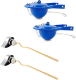 2 Pack Large 3-Inch Toilet Flapper with Toilet Handle Replacement Compatible with TOTO THU068CP V1258-DP02-C-828