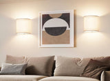 Battery Operated Wall Lights,2 Pack Wall Light Decor with Remote Control,3 Colors Dimmable Fabric V1171-CX-WL-MAGNET-CCT-BO-2