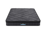 Giselle Bedding Single Mattress 25cm Pocket Spring Latex Euro Top Medium Firm Bed MATTRESS-D-NOIR-25-S