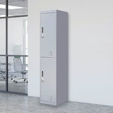 2-Door Vertical Locker for Office Gym Shed School Home Storage V63-832431