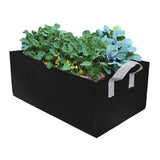 3pcs Rectangular Felt Grow Bag Garden Growing Bag Fabric Plant Container Pot with Handle for Flowers V1294-YM0901-181211LY0122