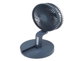 Desktop Folding Fan 3 Speeds USB Rechargeable Punch Free Electric Desktop Oscillating Fan for Home V1294-YM0523-3113220062112